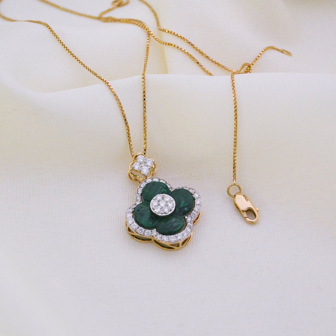 Clover Diamond Pendant - zivar.in