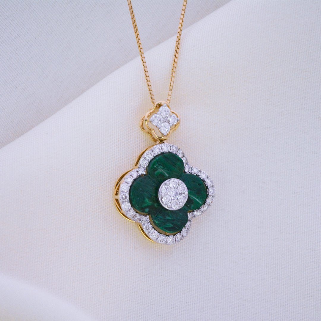 Clover Diamond Pendant - zivar.in