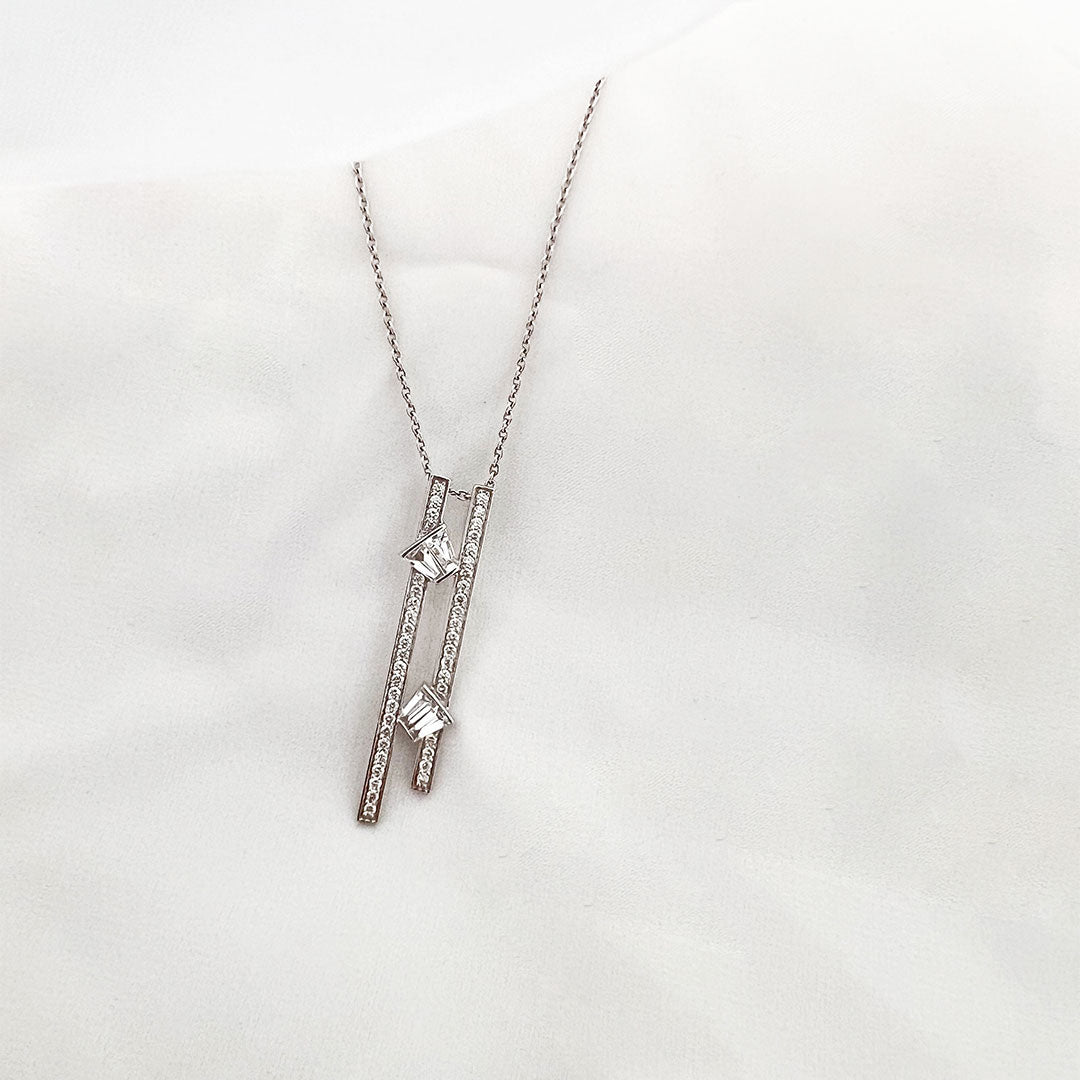 Colette Diamond Neckpiece - zivar.in