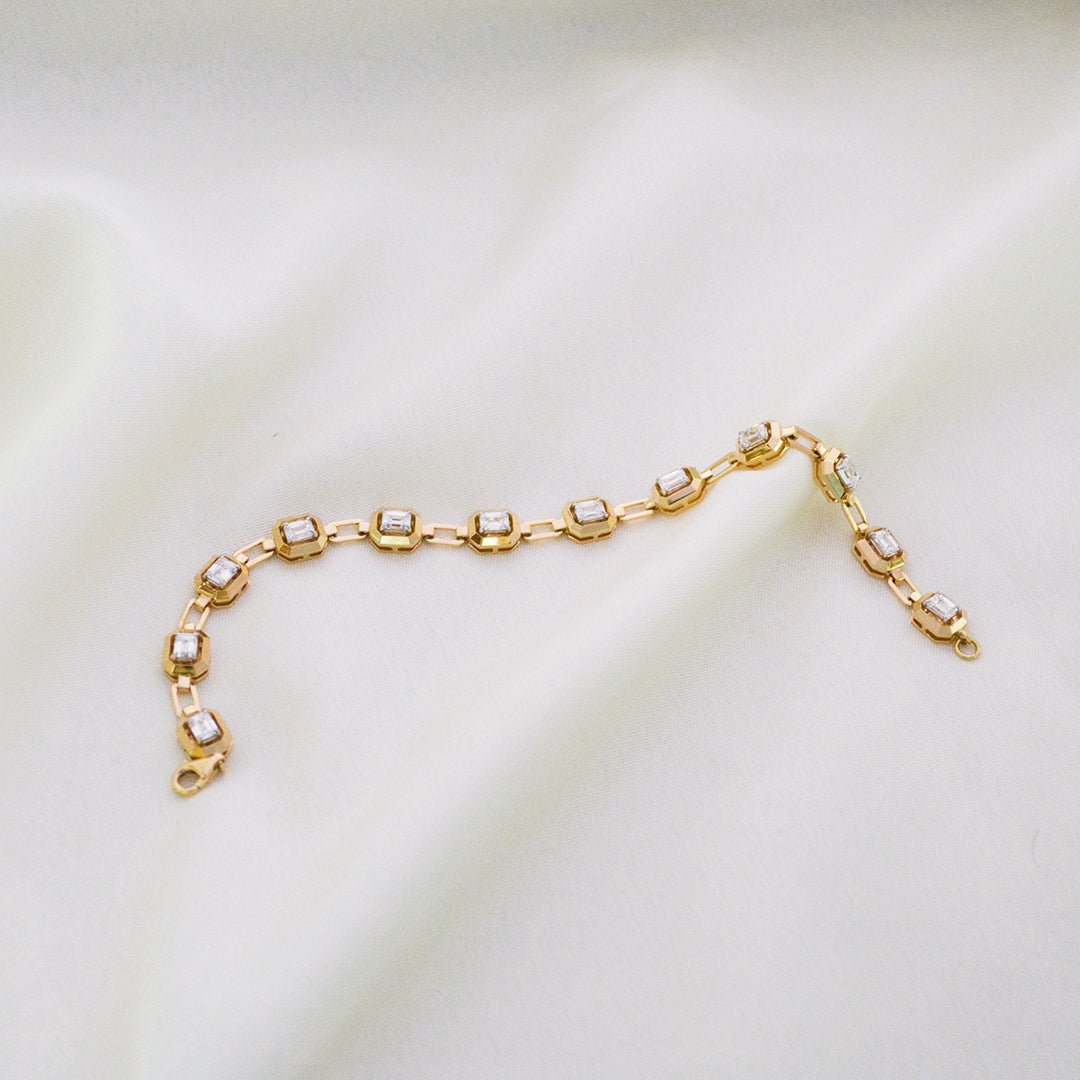 Isobel Diamond Solitaire Bracelet - zivar.in