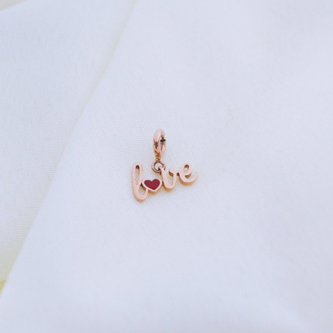 Love Gold Charm - zivar.in