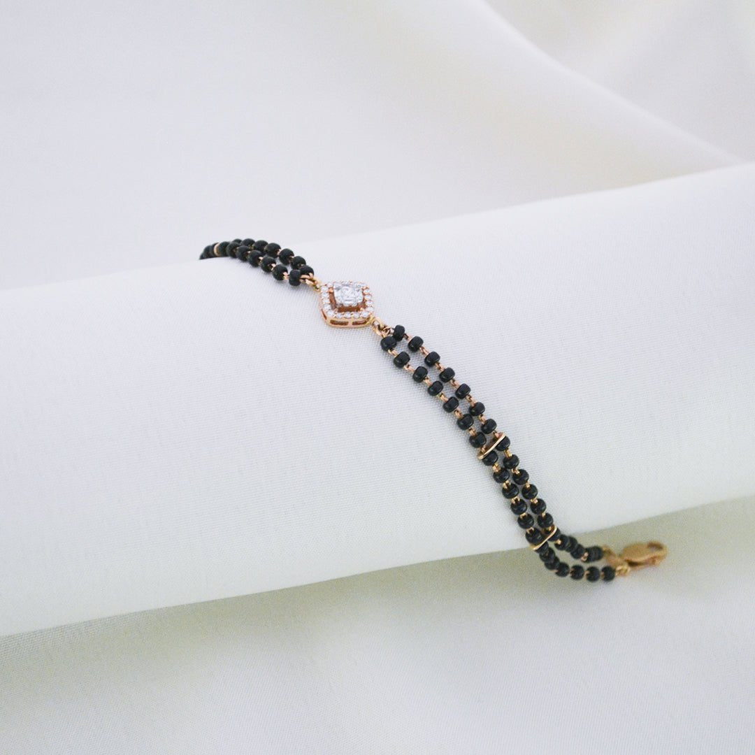 Siya Diamond Mangalsutra Bracelet - zivar.in
