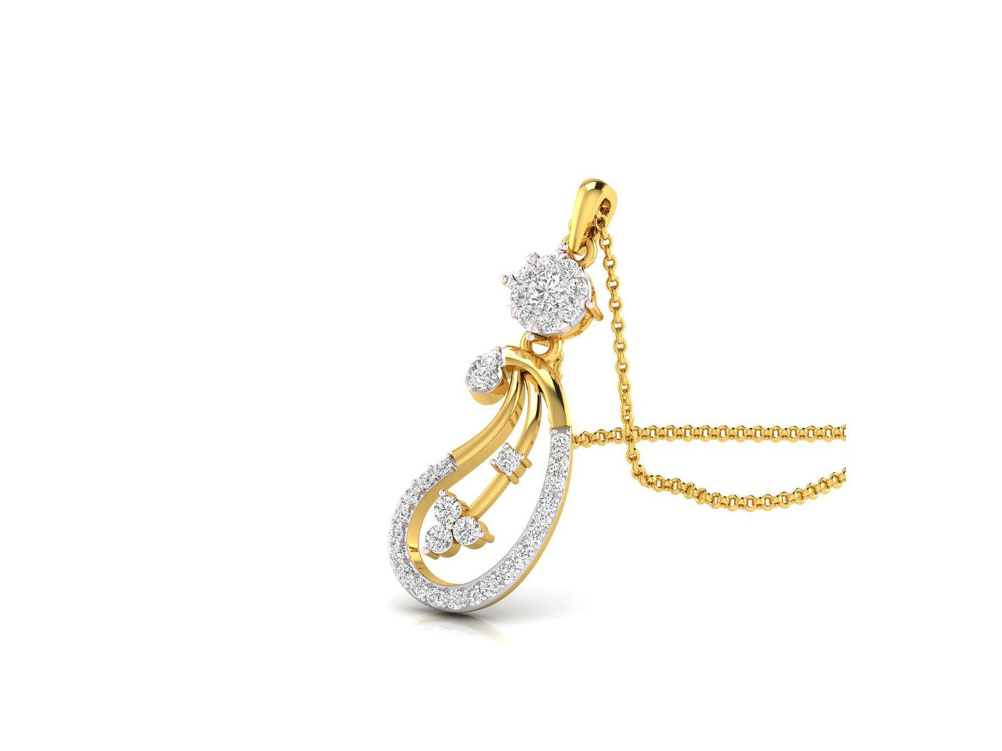 AMRAPALI DIAMOND PENDANT - zivar.co