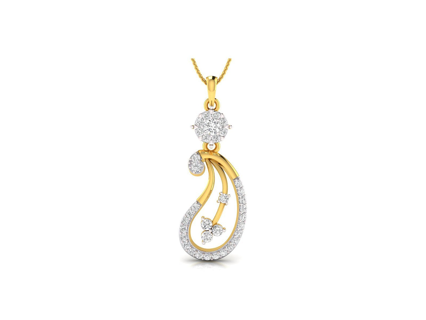 AMRAPALI DIAMOND PENDANT - zivar.co