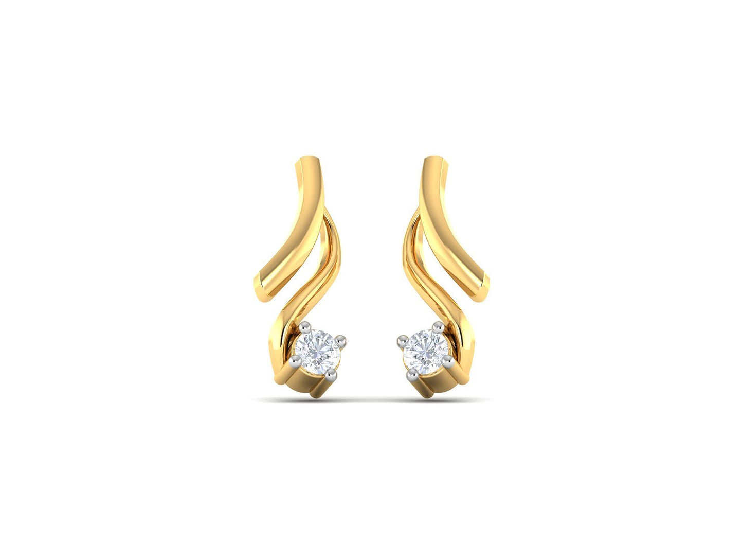 AXIS DIAMOND EARRING - zivar.co