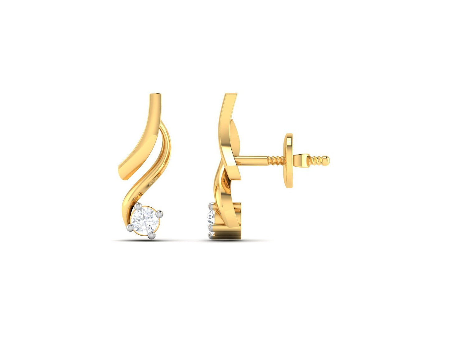 AXIS DIAMOND EARRING - zivar.co