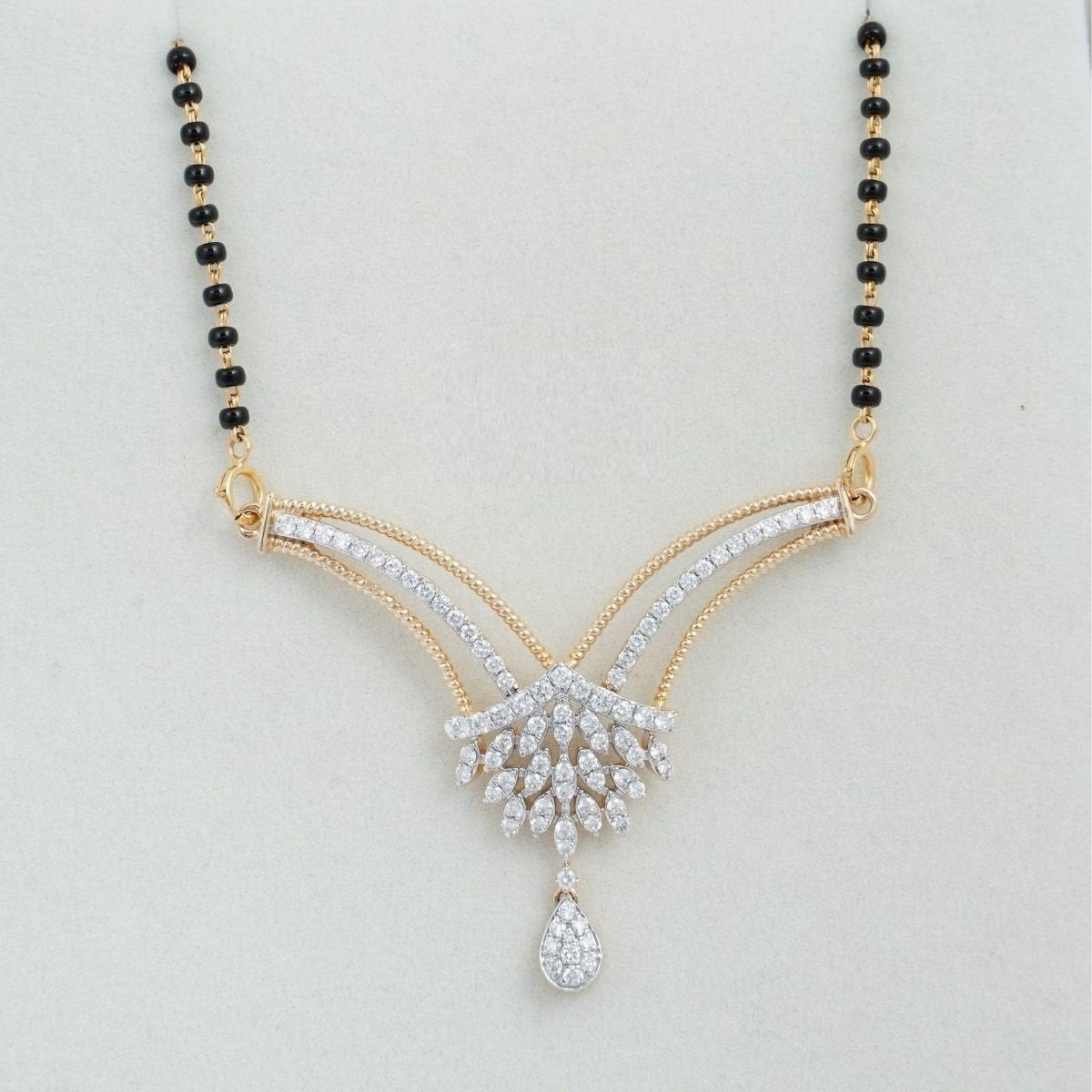 BHAVNA DIAMOND MANGALSUTRA - zivar.co