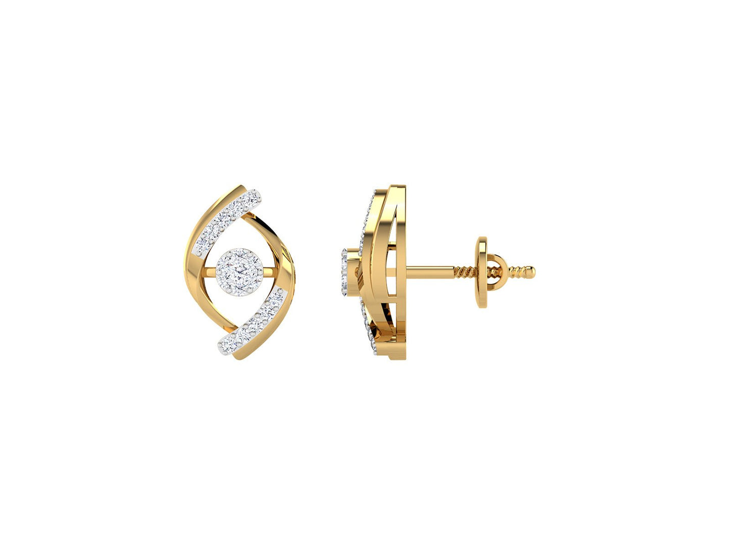 BLAINE DIAMOND EARRING - zivar.in