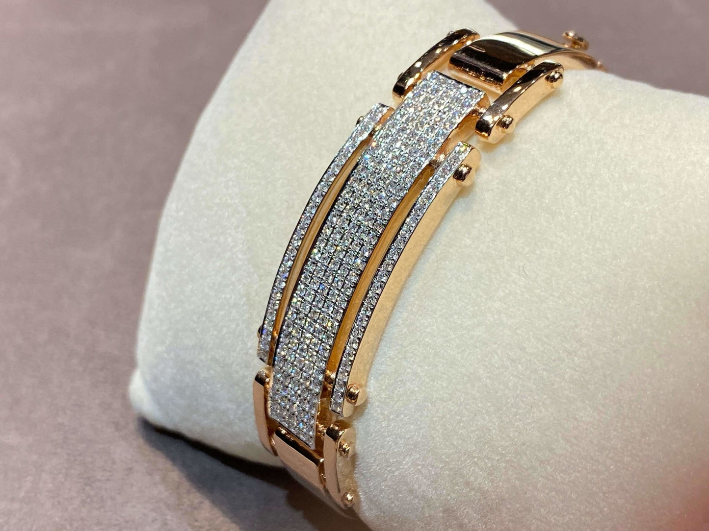 Bonnie 18K Rose Gold Diamond Bracelet with 1.344 Ct VS GH Diamonds – Zivar Jewellery - zivar.in