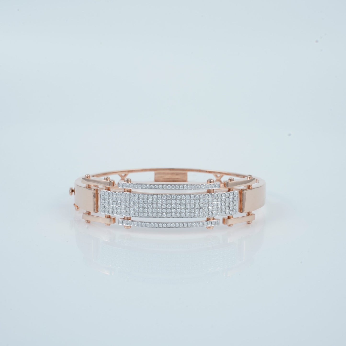 Bonnie 18K Rose Gold Diamond Bracelet with 1.344 Ct VS GH Diamonds – Zivar Jewellery - zivar.in