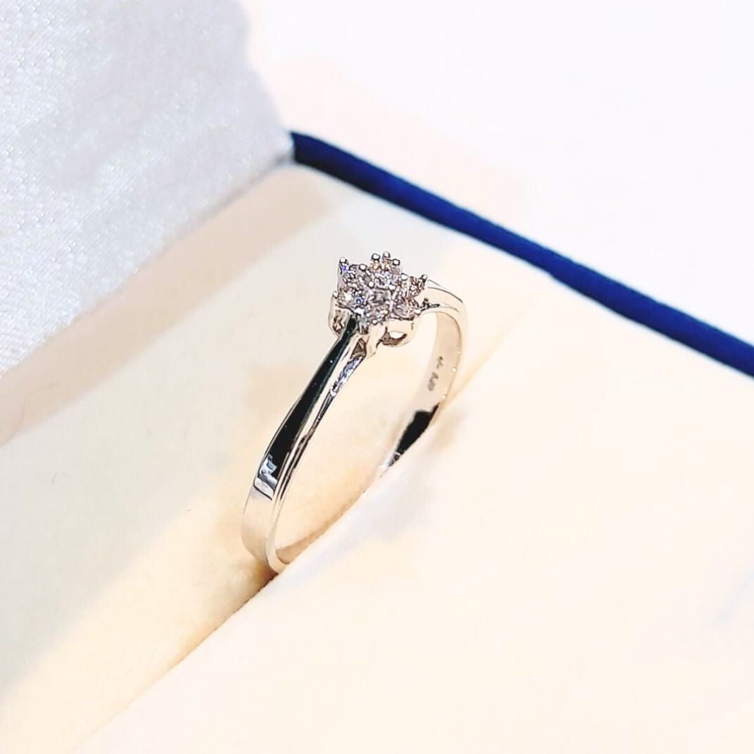 Carol Flower Diamond Ring - zivar.in