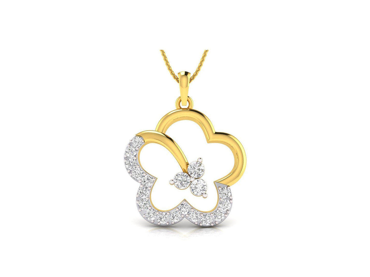 DAISY DREAM DIAMOND PENDANT - zivar.co