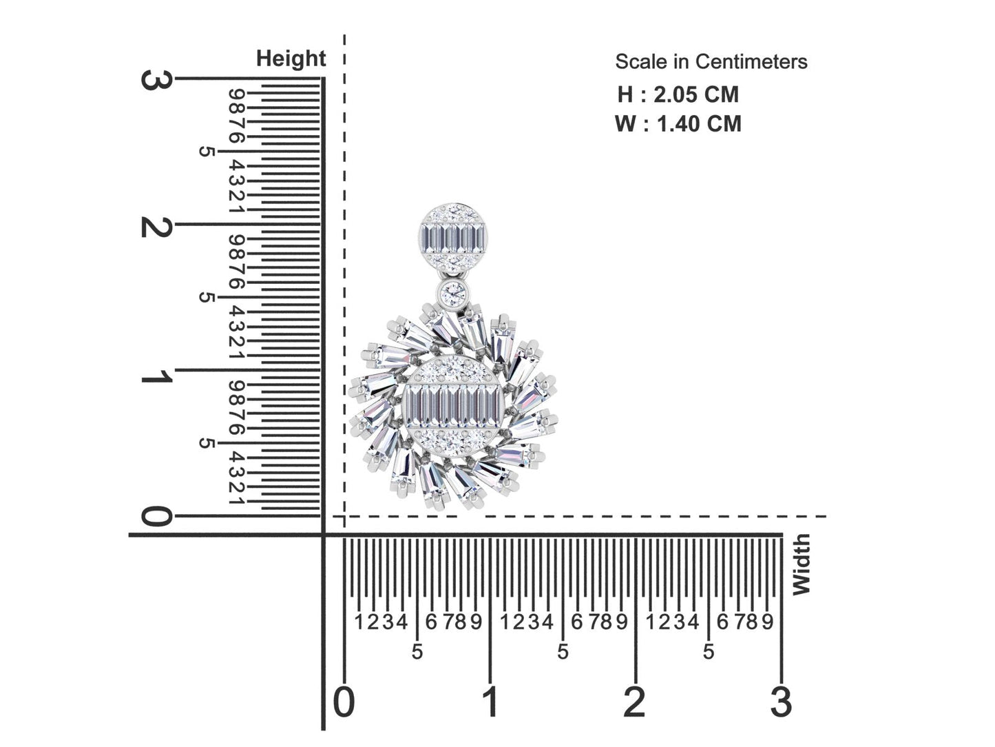 Elvera Diamond Earring - zivar.in