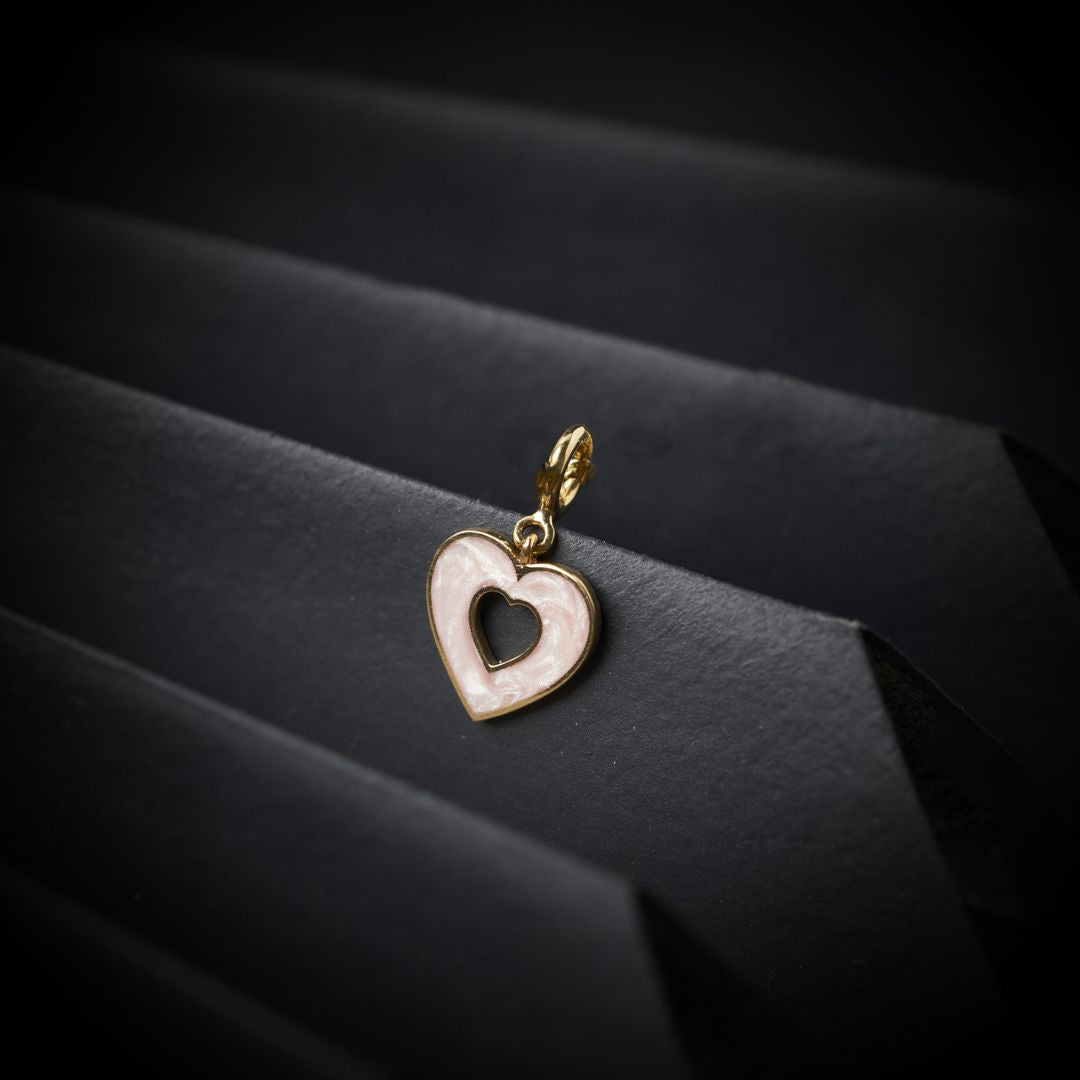 Heart Gold Charm - zivar.in