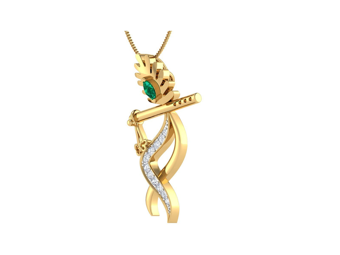 KRISHNA DIAMOND PENDANT - zivar.co