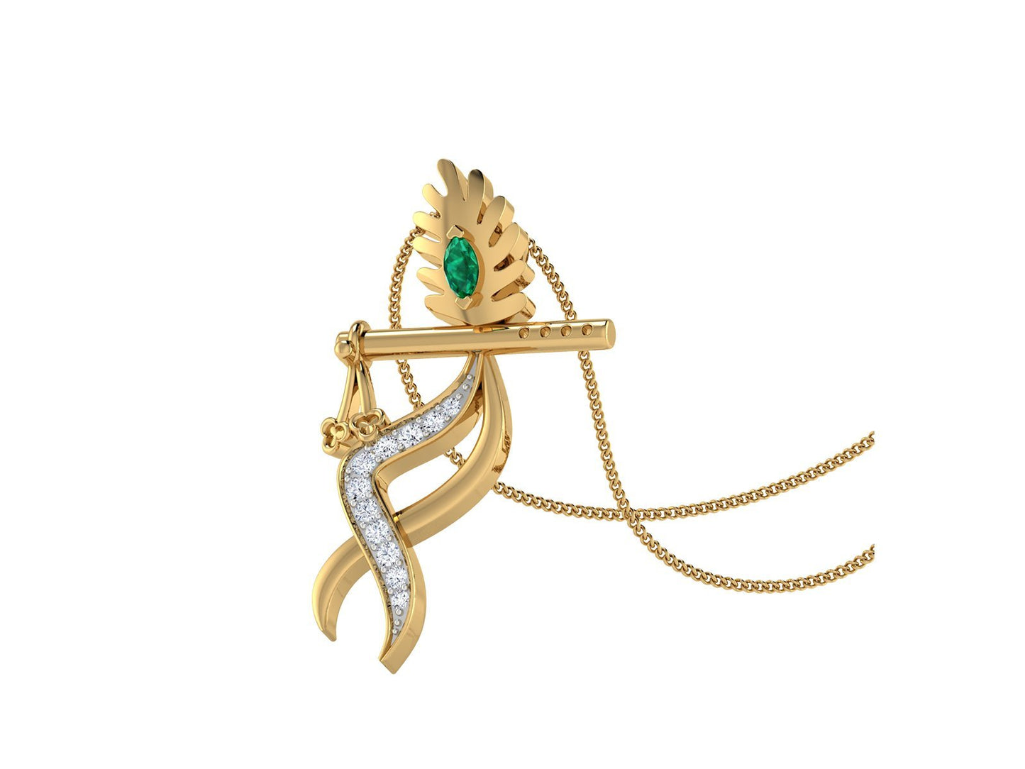 KRISHNA DIAMOND PENDANT - zivar.co