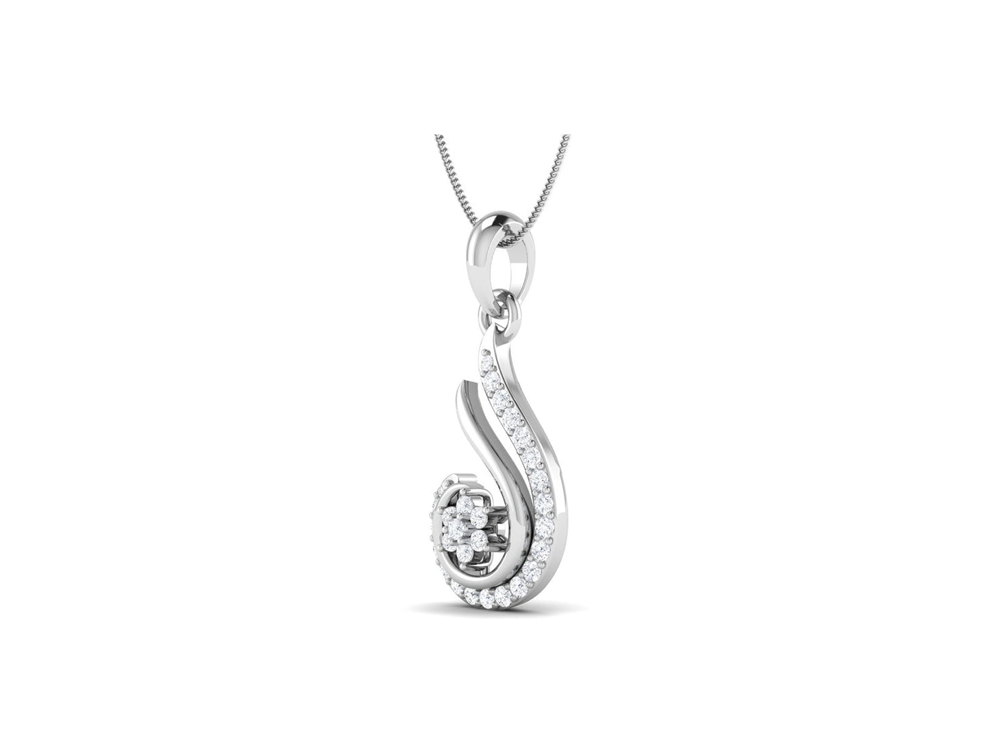 Laxmi Diamond Pendant - zivar.in