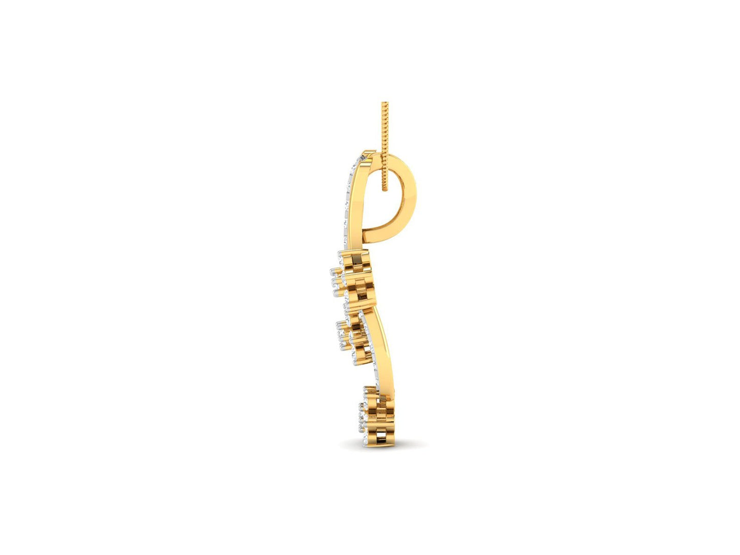 Live Wire Diamond Pendant - zivar.in