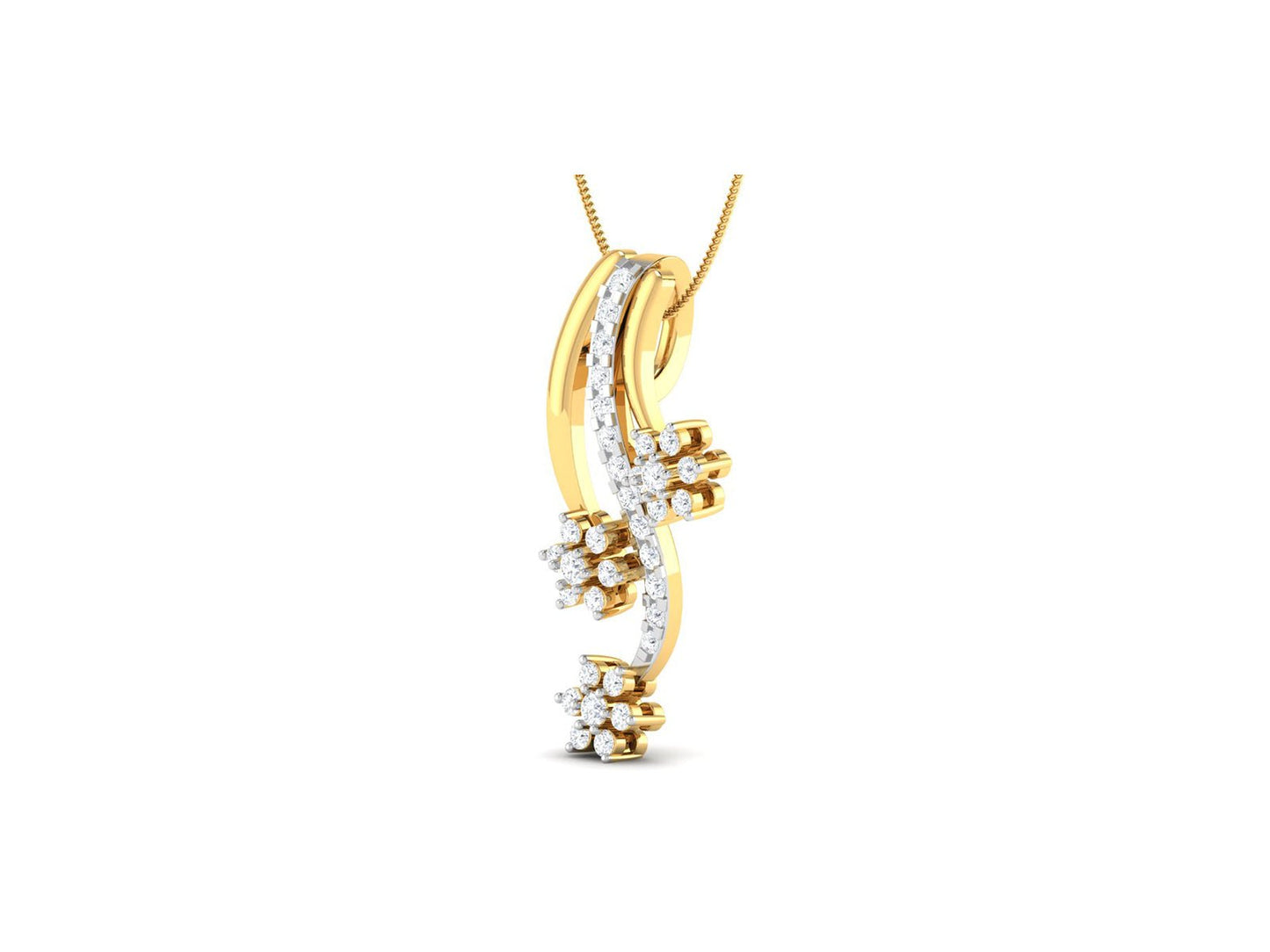 Live Wire Diamond Pendant - zivar.in
