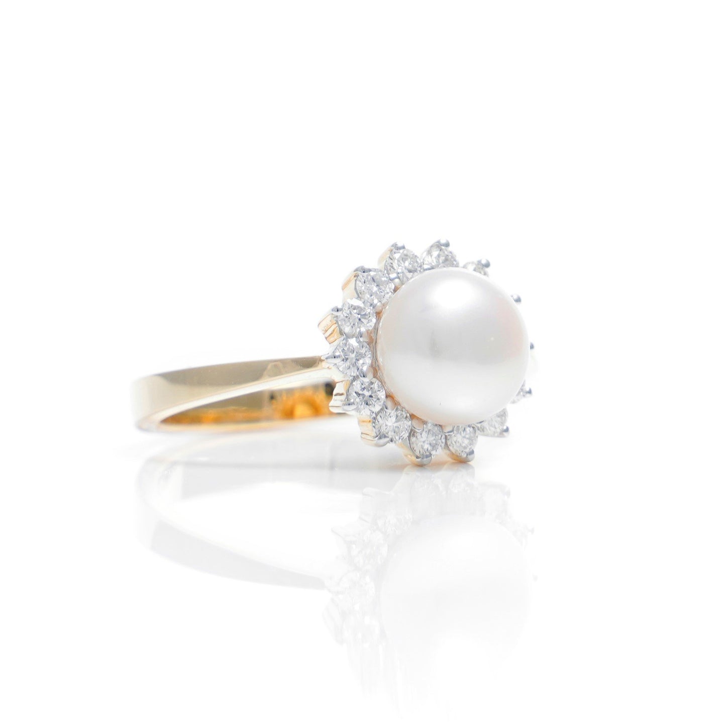 Nia Pearl Diamond Ring - zivar.co