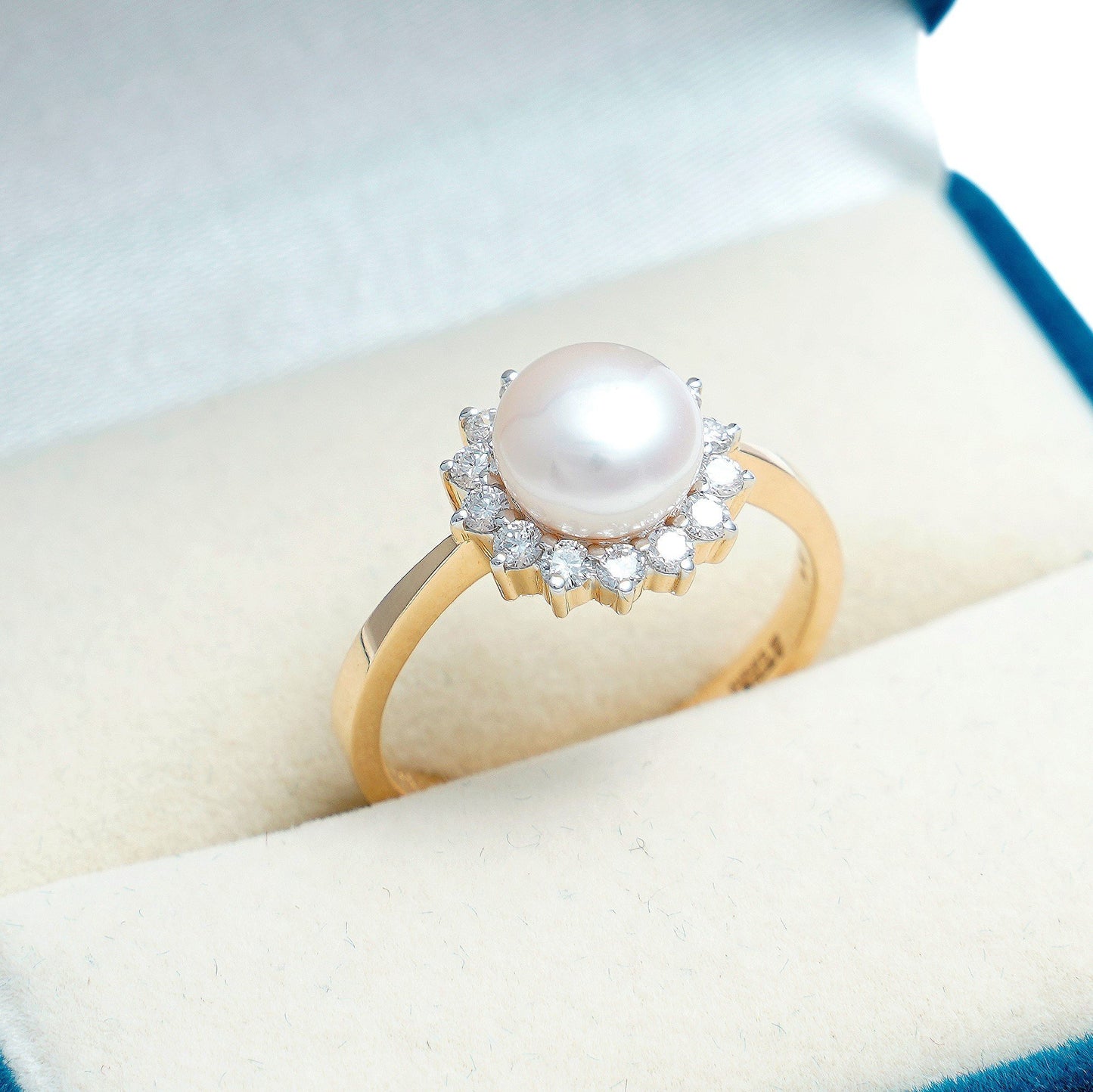 Nia Pearl Diamond Ring - zivar.co
