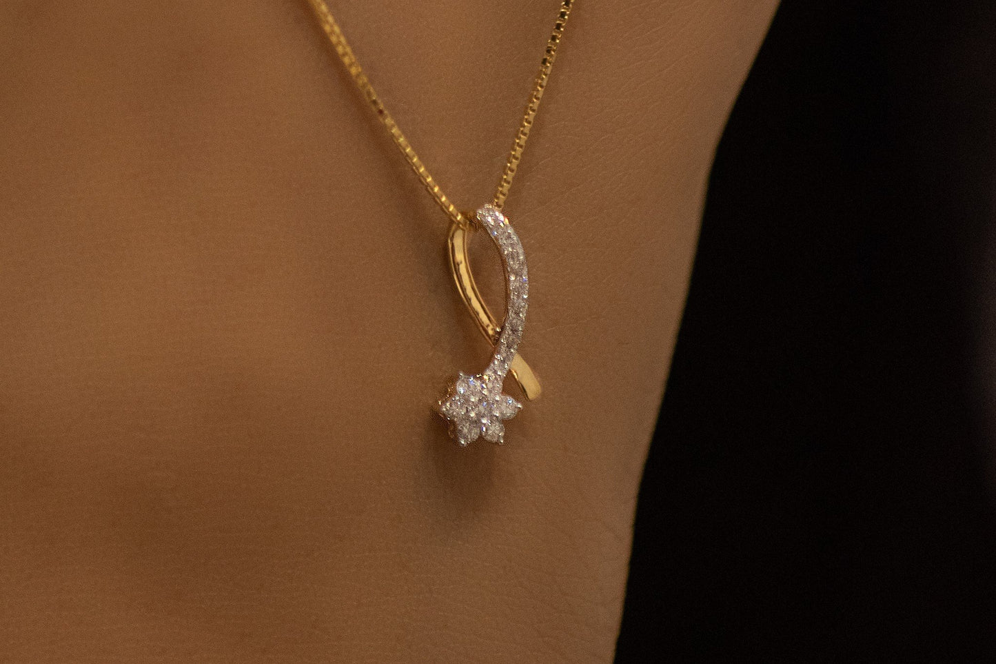 SIMONE DIAMOND PENDANT - zivar.co