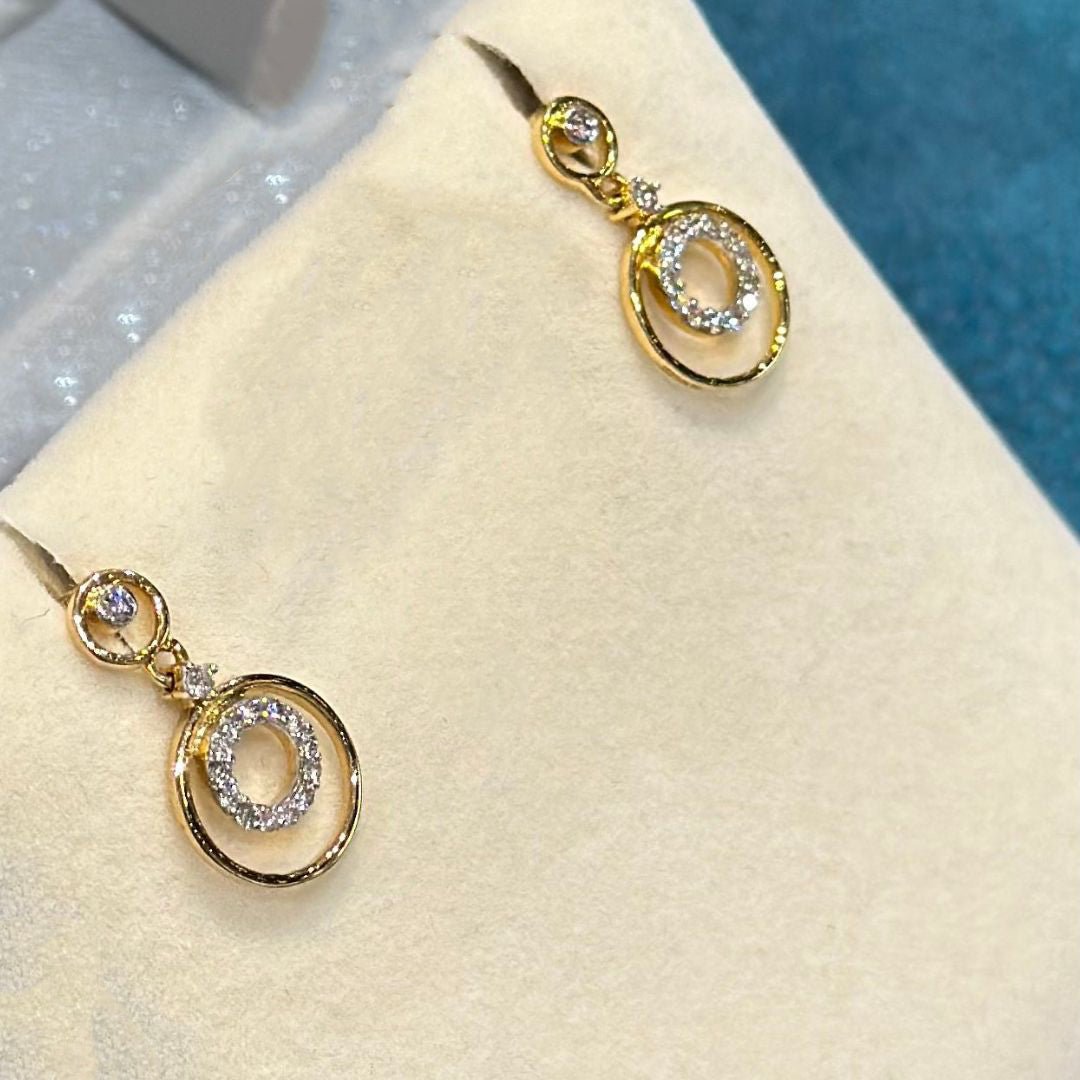 Spiral Diamond Earring - zivar.in