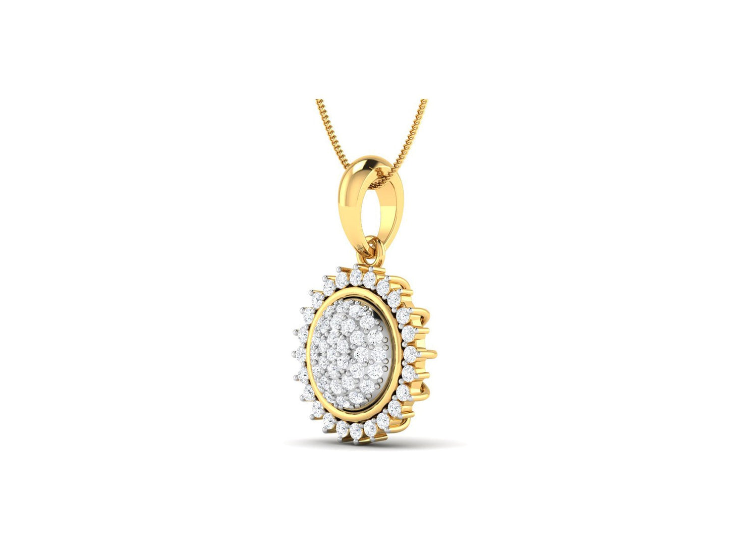 Surya Diamond Pendant - zivar.in