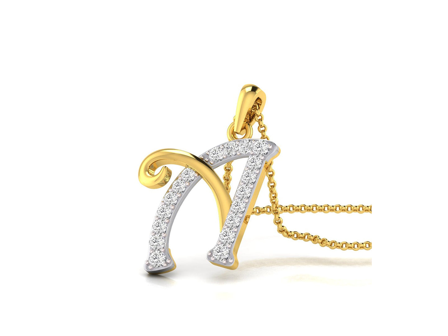 THE A ALPHA DIAMOND PENDANT - zivar.in