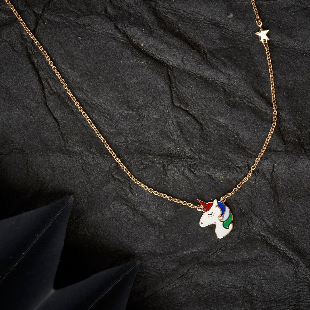 Unicorn Gold Neckpiece - zivar.in