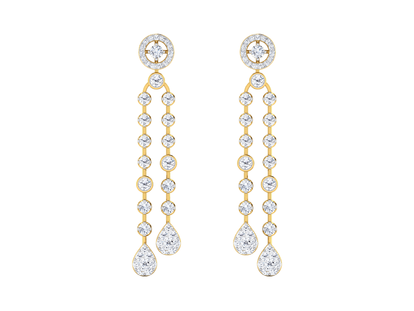Vincent Diamond Earrings - zivar.in