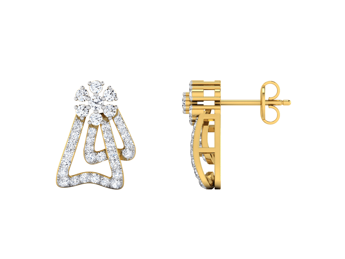Ysabelle Diamond Earrings - zivar.in