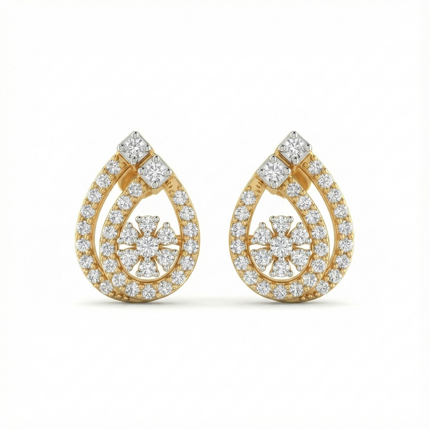 Daisy Diamond Earrings