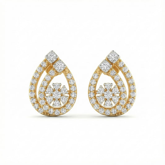 Daisy Diamond Earrings