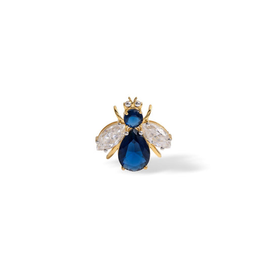 Blue Hive Brooch