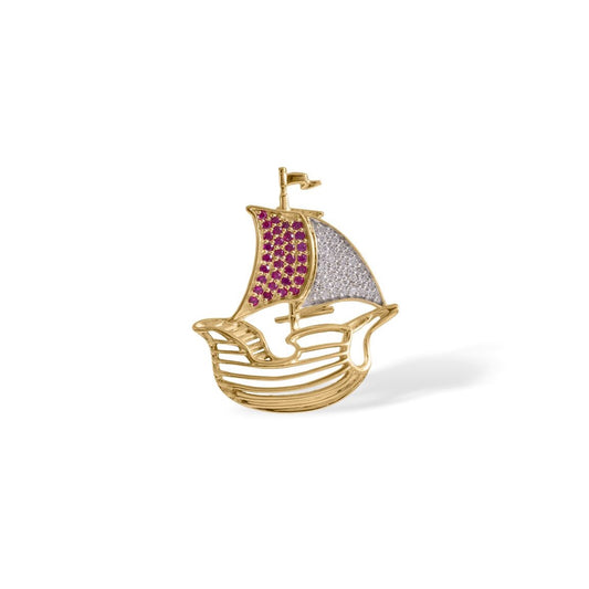 Sail Beyond Brooch