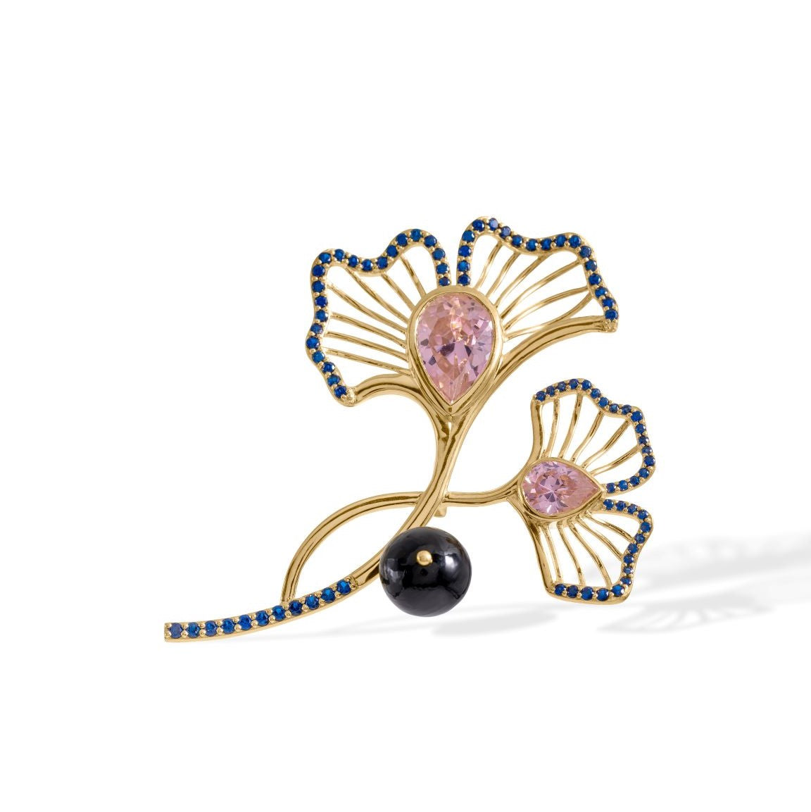 Ginkgo Royal Brooch