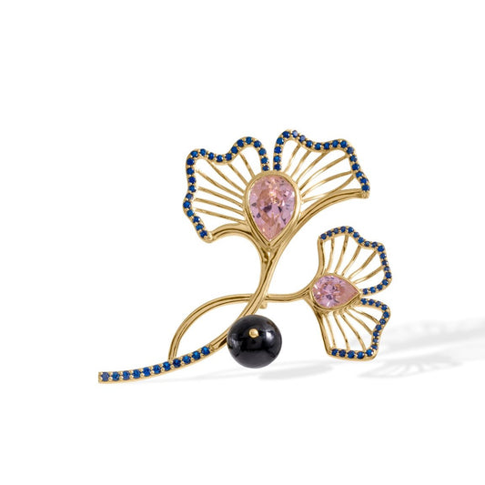 Ginkgo Royal Brooch