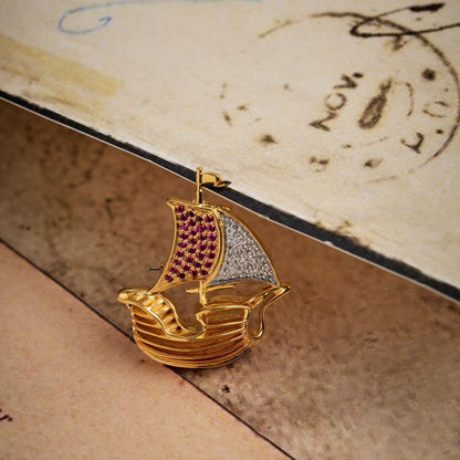 Sail Beyond Brooch