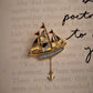 Golden Voyage Brooch