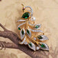 Aurelia Peacock Brooch