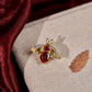Crimson Nectar Brooch