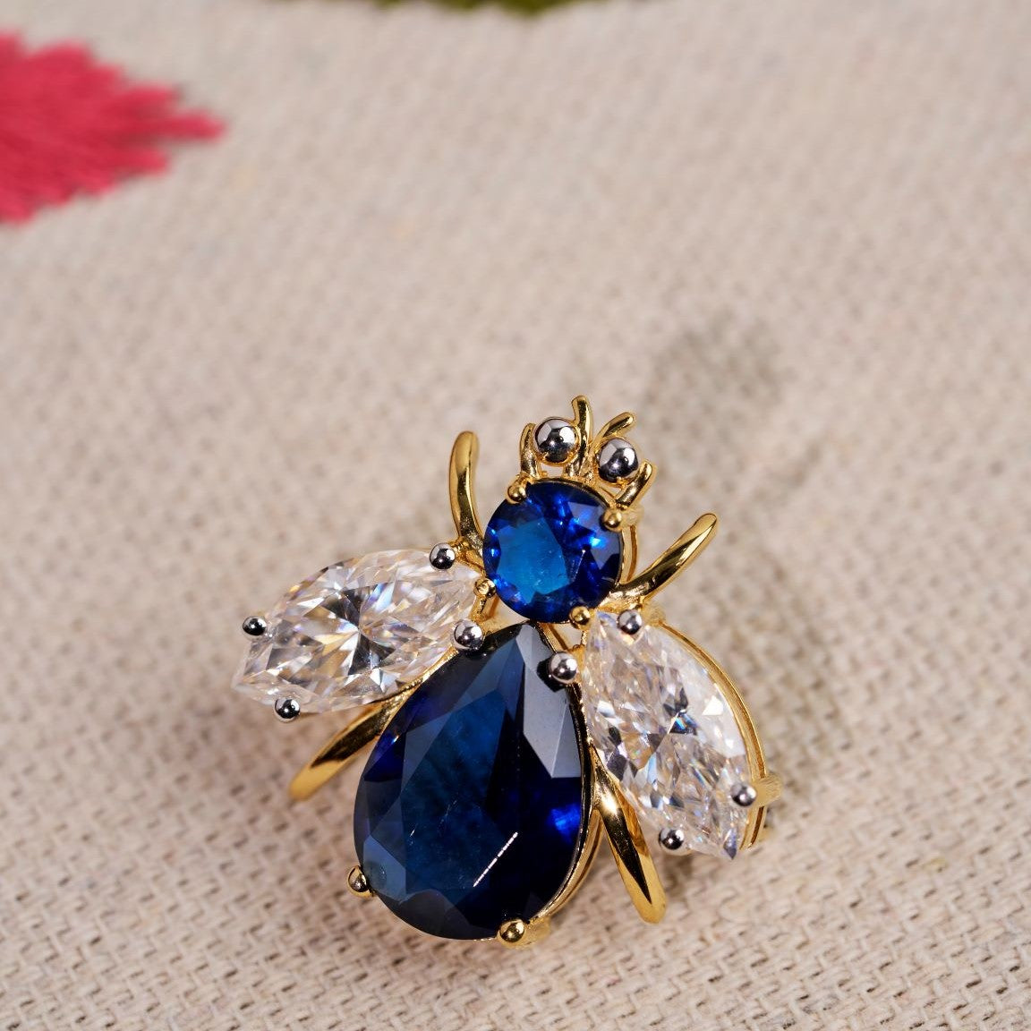 Blue Hive Brooch