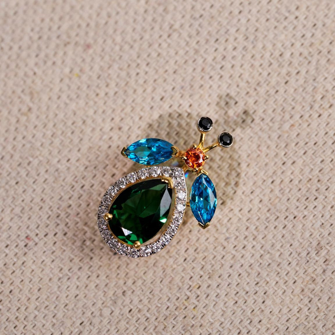 Twilight Beetle Brooch