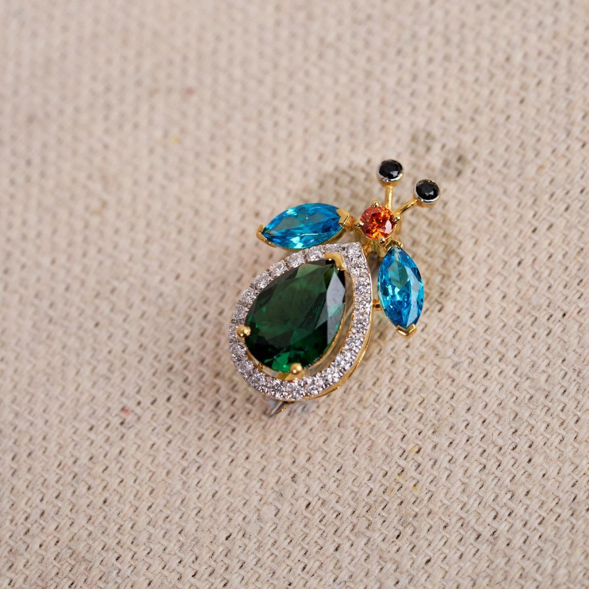 Twilight Beetle Brooch