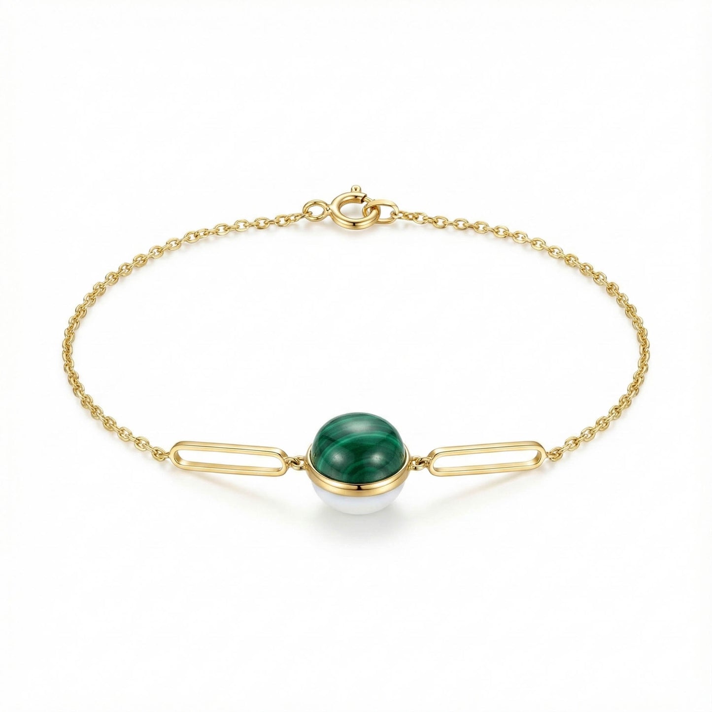 Malachite Mother Of Pearl Bracelet