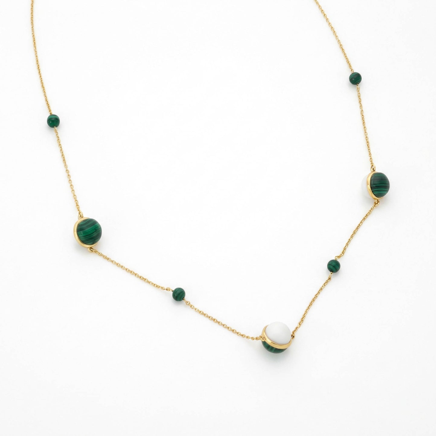 Malachite Mother Of Pearl Neckpiece