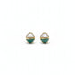 Malachite Mother Of Pearl Earrings