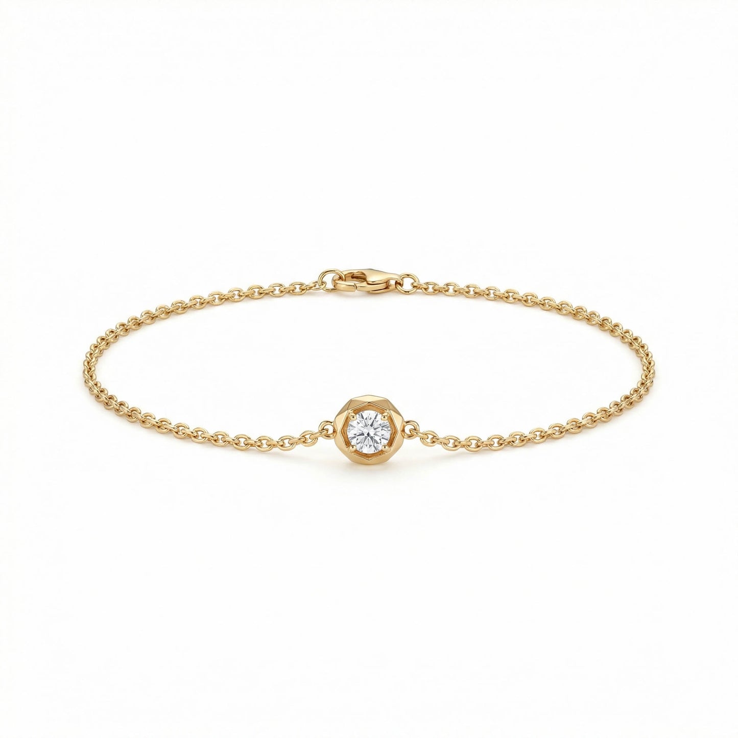 Round Diamond Solitaire Bracelet