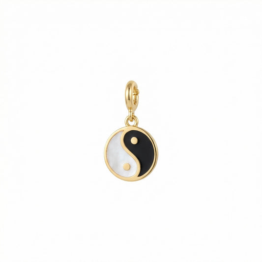 Yin Yang Gold Charm